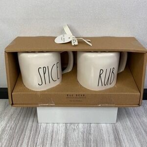 Rae Dunn Spice Rub Shakers‎ Set of 2 Ceramic Farm House Kitchen Home Country